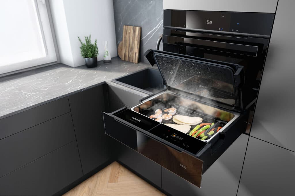 BSH Home Appliances dévoile le premier tiroir vapeur de Siemens 2
